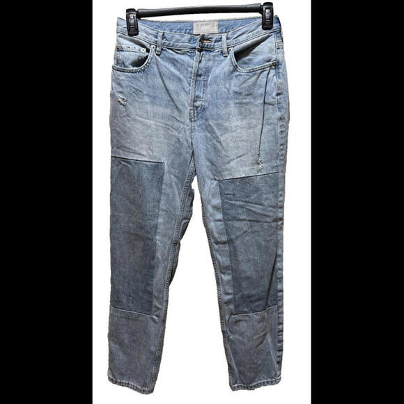 Everlane 90's Cheeky Jeans Womens Size 28 Crop Light Wash  Button Fly READ - Picture 1 of 3